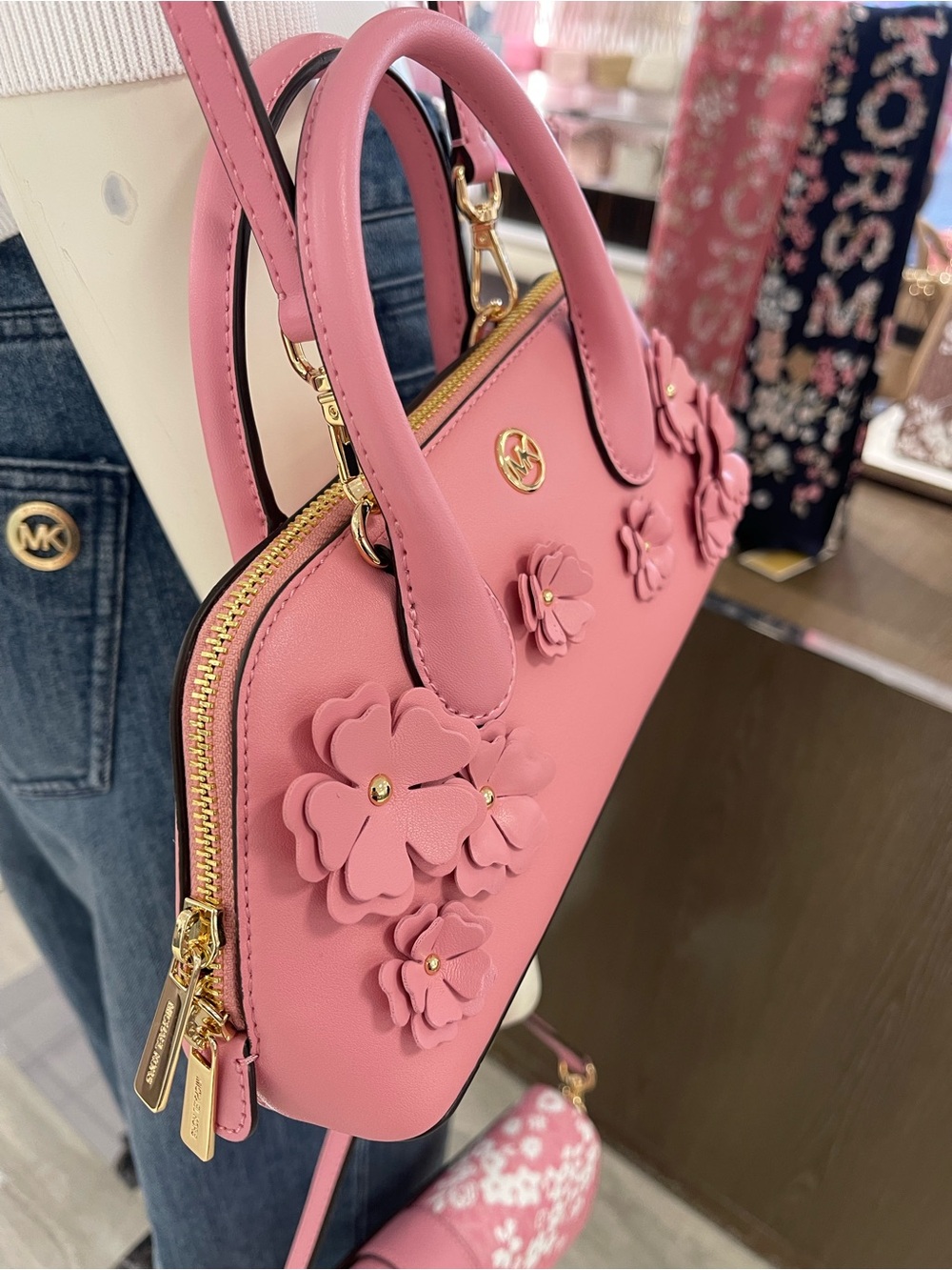 MICHAEL KORS Petra Small Floral Embellished Crossbody Bag
Carnation 
NWT - Picture 11 of 16